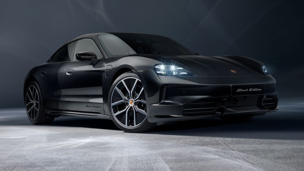 This special edition of the all-electric Porsche Taycan brings a darker look and a pile of normally optional features as standard.
