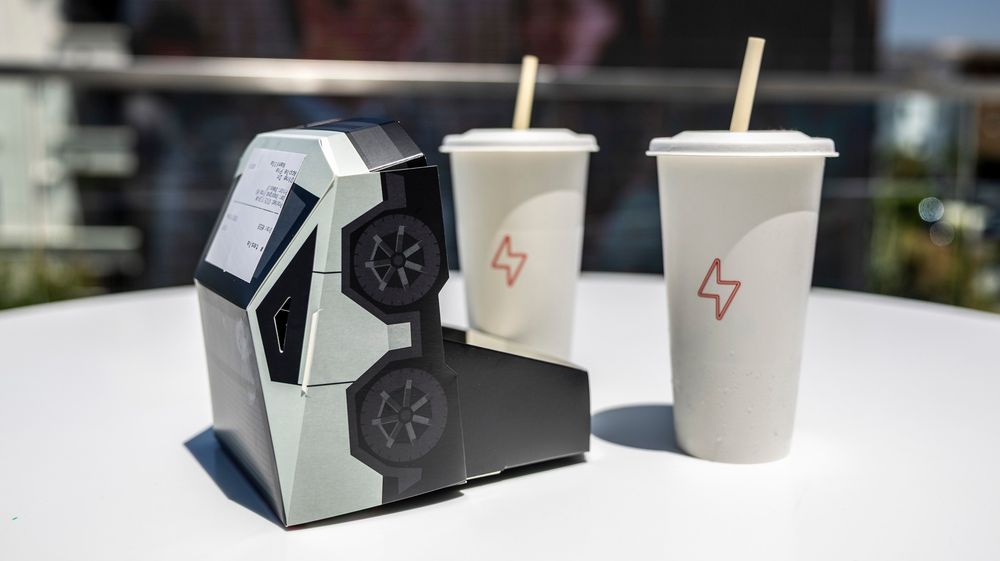 The food needs more heat, but the straws are *fantastic.*